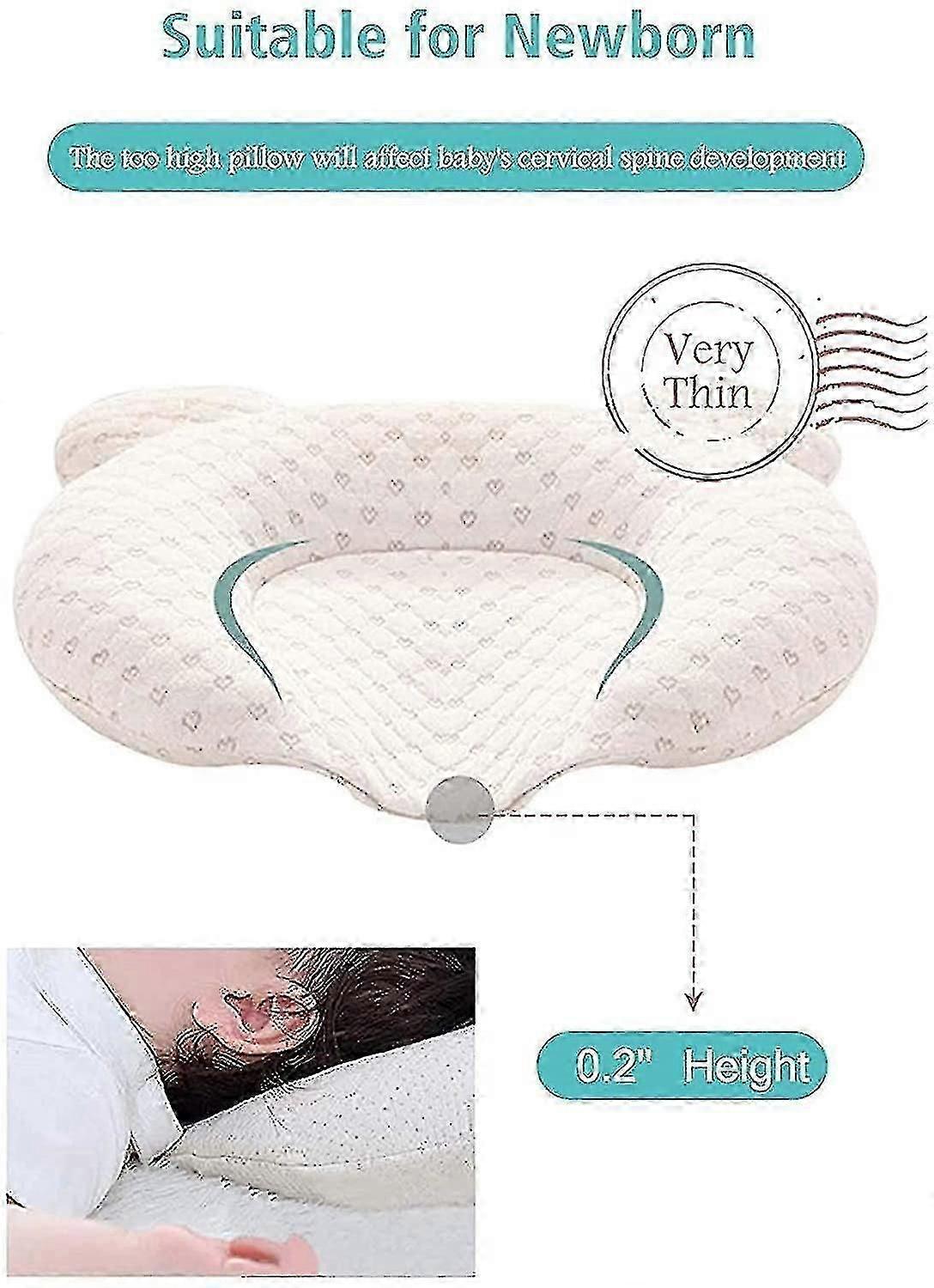 Baby Head-Shaping Pillow – Gentle Support for Growing Babies